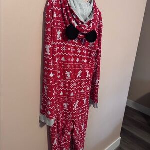 Disney Red and Gray Kids Pajama Set